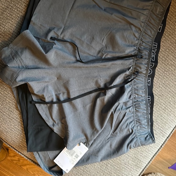 Nike Pants - Nike  shorts gray with black under.